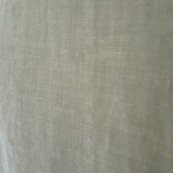 Vintage 1990s Avocado Green Linen 3/4 Sleeve Blouse - Picture 10 of 12